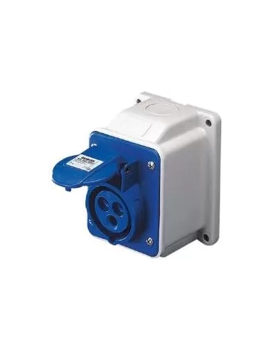 Prise fixe Gewiss GW62416, 10° par. pr. 3P+T 32A 230V 9H